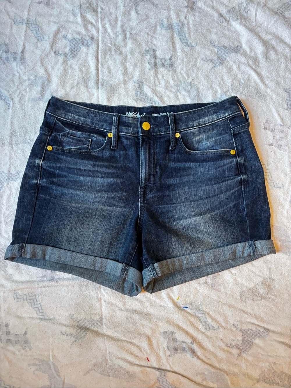 Mossimo Supply Co. Dark Blue Denim Jean Shorts